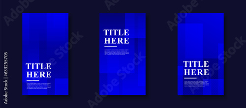 Creative Story Package background . full of colors, bright blue gradation , abstract memphis