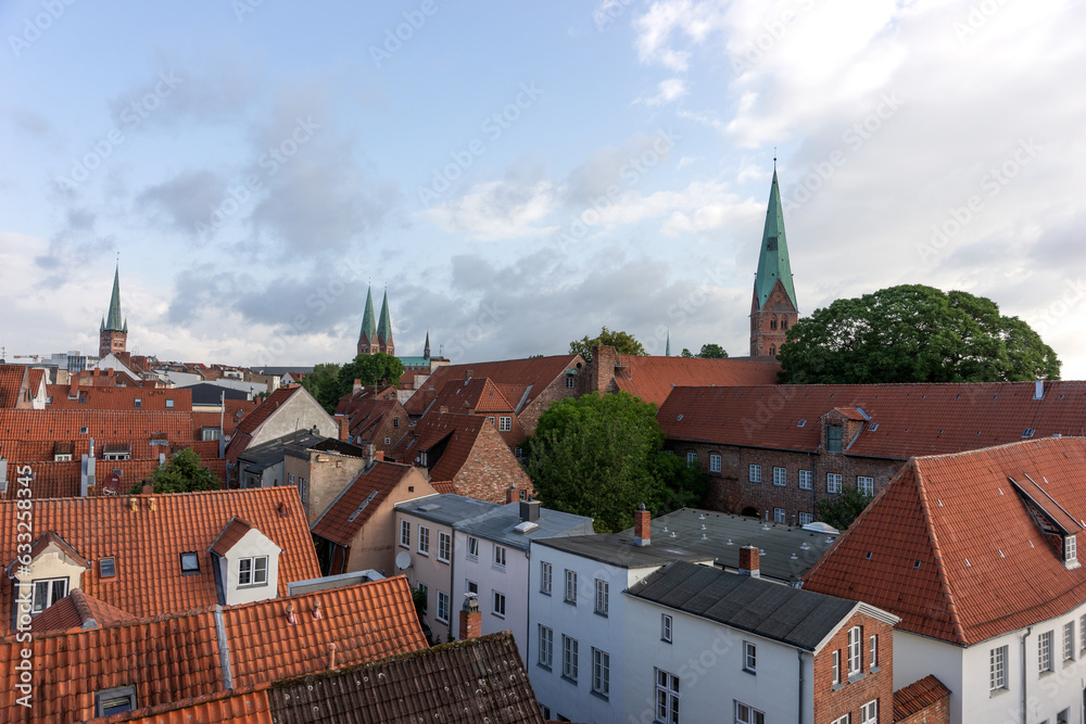 The old city of Luebeck in northern germany. Europe