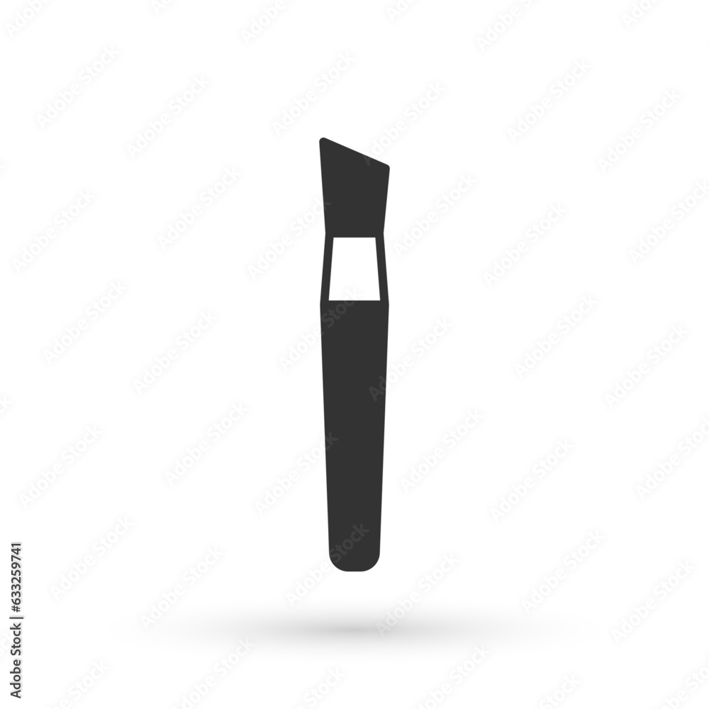 Grey Paint brush icon isolated on white background. Vector Grey Paint brush icon isolated on white background. Vector