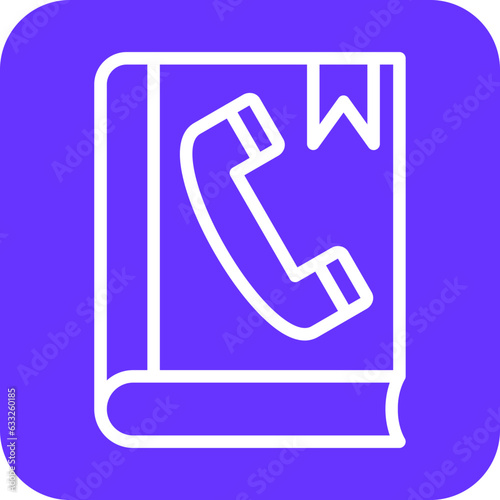 Vector Design Phonebook Icon Style