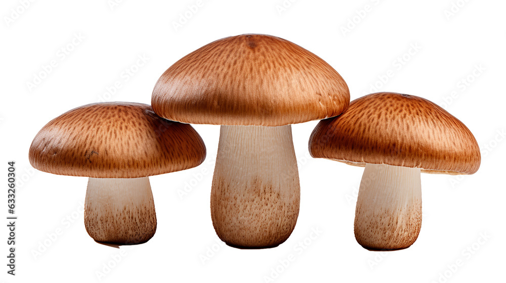 Champignons portobello mushrooms isolated transparent background png