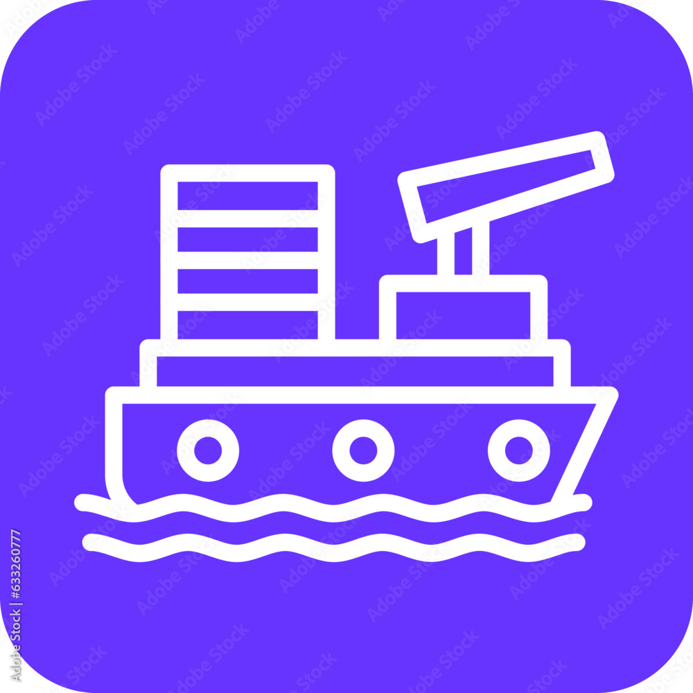 Vector Design Gunboat Icon Style Vector Design Gunboat Icon Style