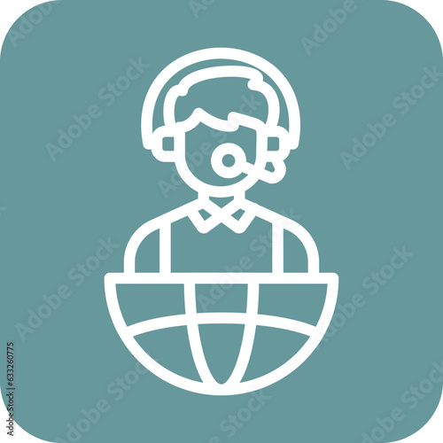 Vector Design Interpreter Icon Style