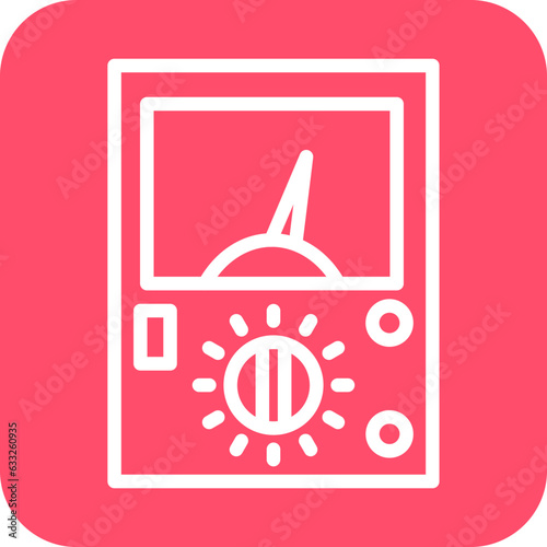 Vector Design Ammeter Icon Style