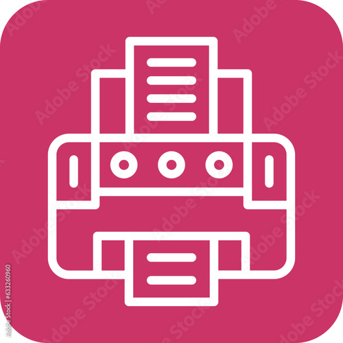 Vector Design Engineering Printer Icon Style