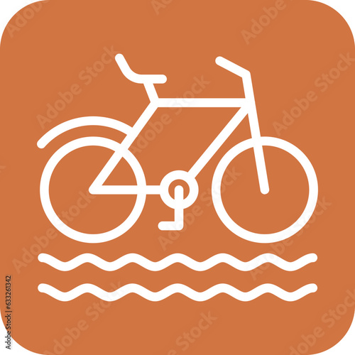 Vector Design Water Tricycle Icon Style