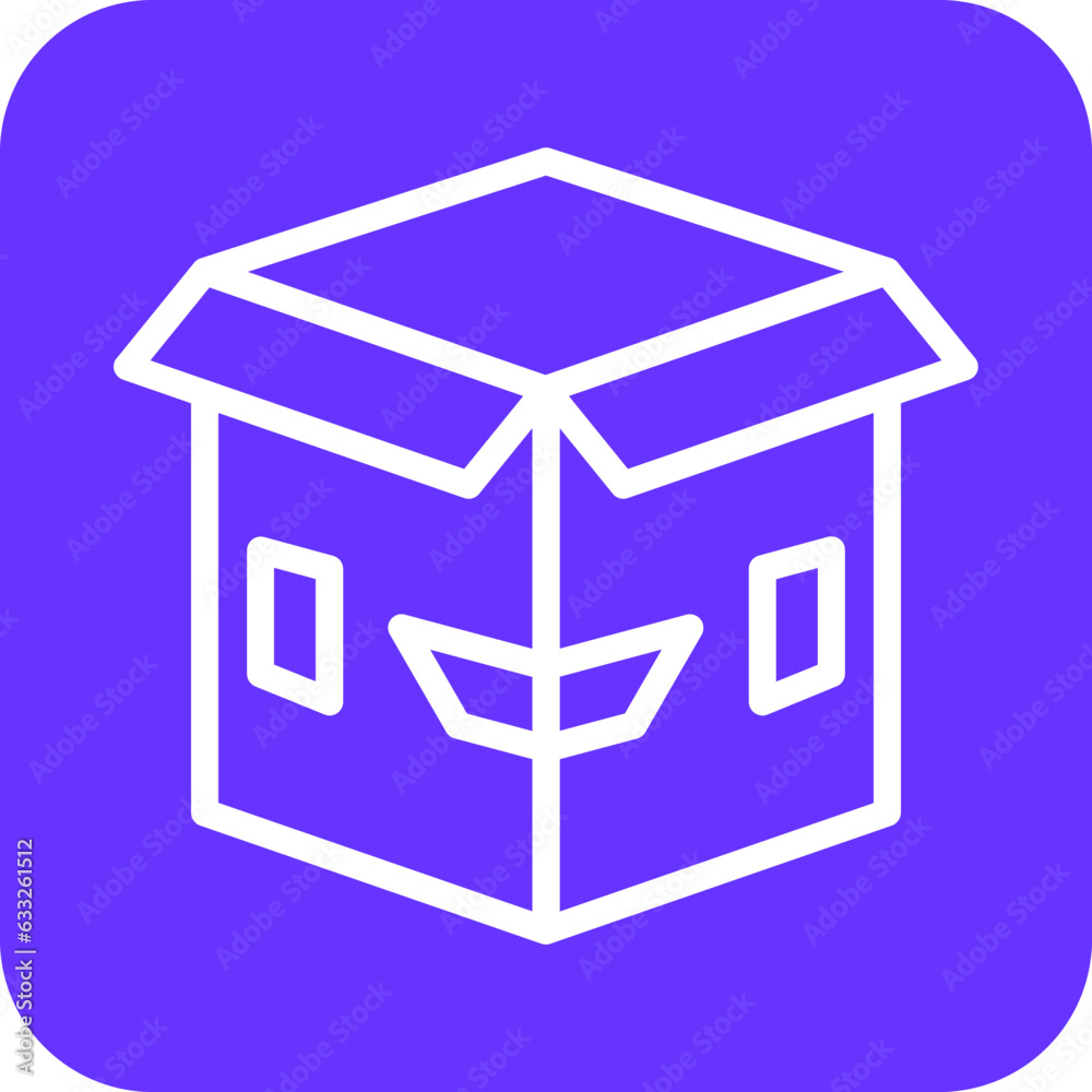 Vector Design Box Opened Icon Style Vector Design Box Opened Icon Style