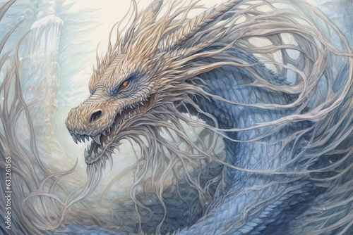 Awe-Inspiring Dragon Drawings: Awakening the Legendary Beast for Balance and Protection, generative AI