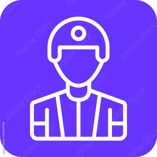 Vector Design Male Player Icon Style