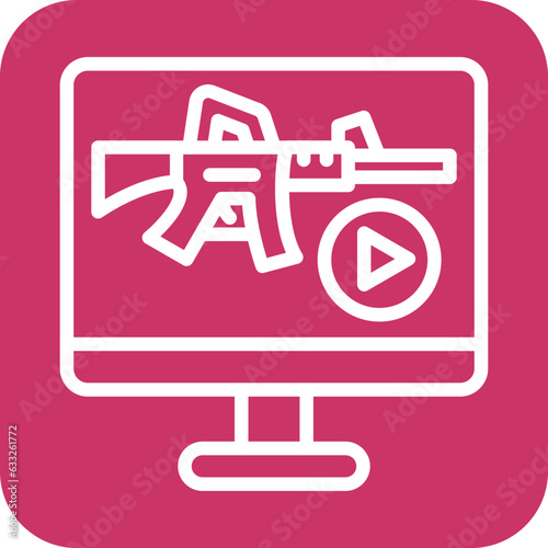Vector Design Livestream Icon Style