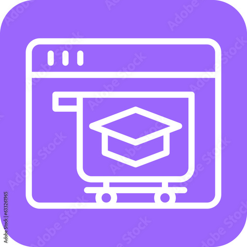 Vector Design Online Courses Icon Style