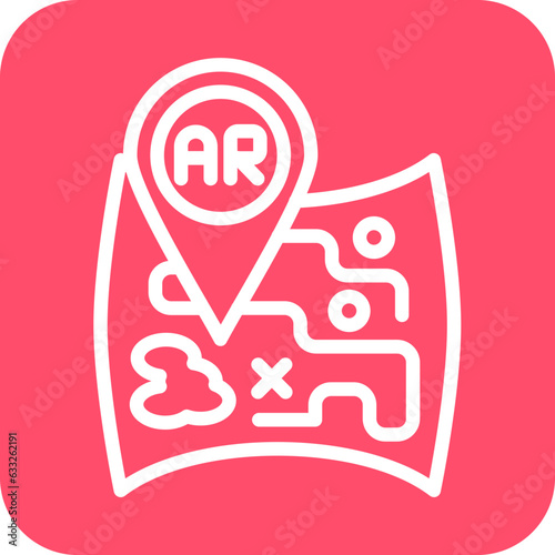 Vector Design Ar Navigation Icon Style