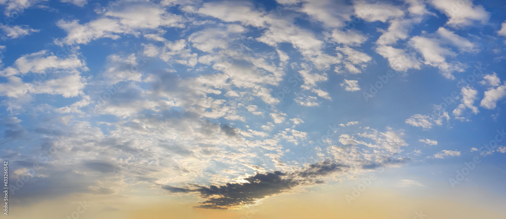 Beautiful sunset sky. Nature sky background Beautiful sunset sky. Nature sky background