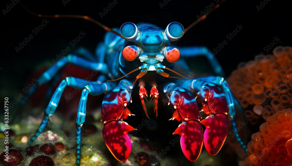 Mantis Shrimp in deep sea Mantis Shrimp in deep sea