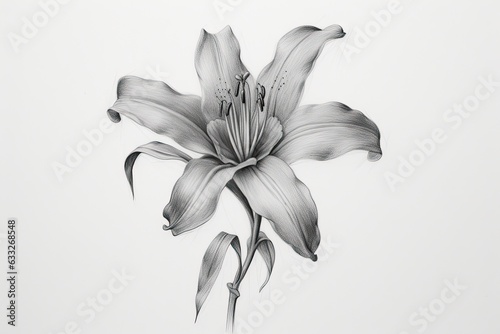 Capturing the Essence of Beauty: Delicate Sketches of Blossoms with Subtle Lines, generative AI