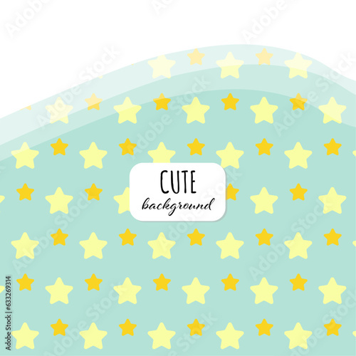 Cute background stars on the sky. Vector illustration