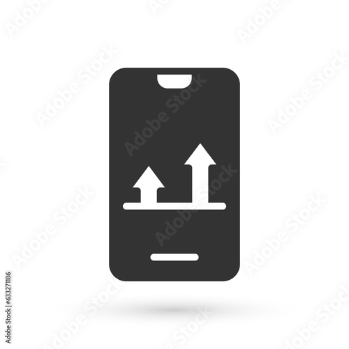 Grey Online sports betting icon isolated on white background. Sport bet bookmaker. Betting online make money. Vector
