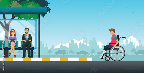 Wheelchair users face problems with uneven road surfaces.