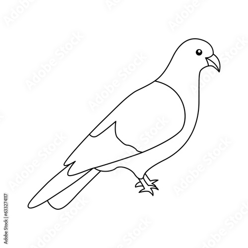 Continuous one line drawing of  bird vector illustration 1