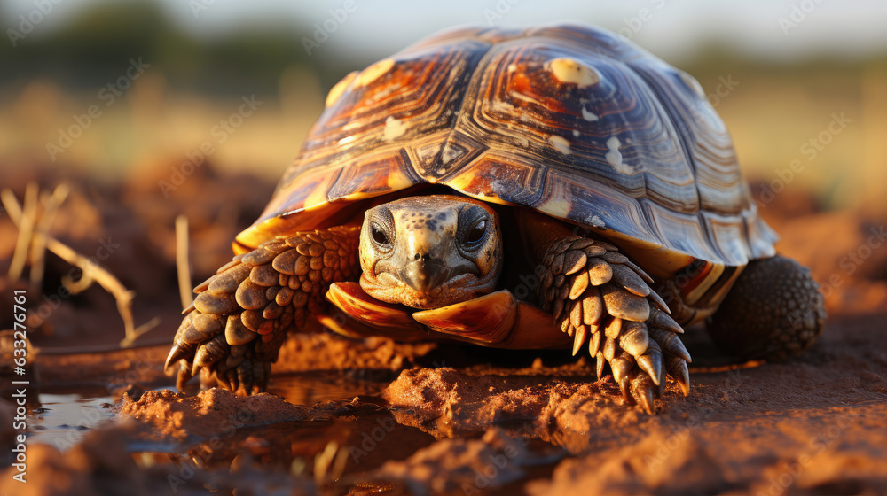 Naklejka premium A stunning Harpy Eagle captured in a studio setting.