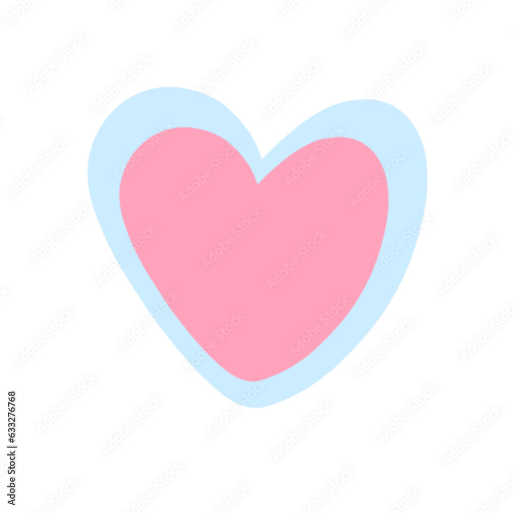 Blue Pink Heart
