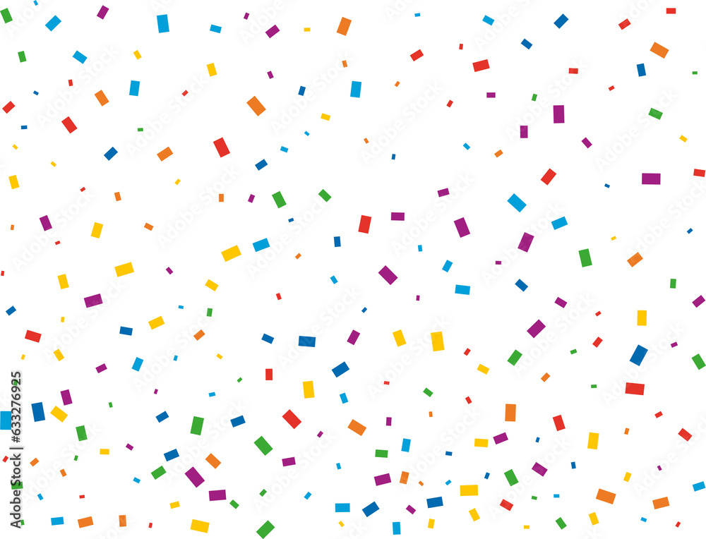 Festive Rainbow Rectangular Confetti Festive Rainbow Rectangular Confetti