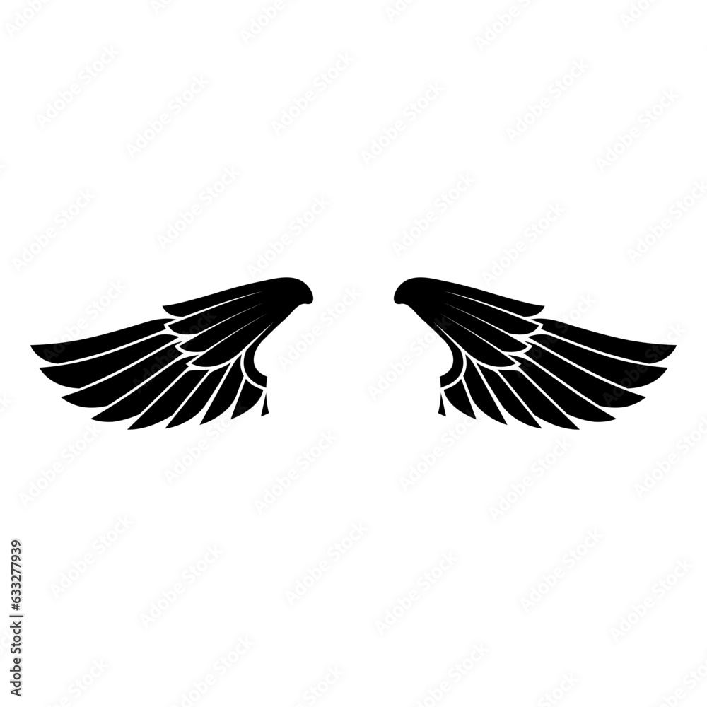Fototapeta premium eagle wings vector 