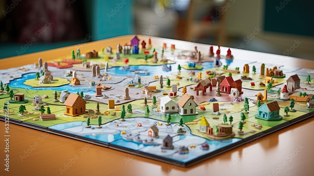 Educational board game that infuses learning with enjoyment, creating a platform for players to explore new concepts and develop. Generated by AI. Educational board game that infuses learning with enjoyment, creating a platform for players to explore new concepts and develop. Generated by AI.