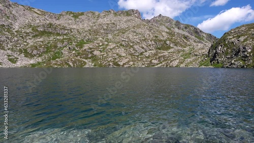 Serodoli lake, a glacial jewel in the heart of the Dolomites. photo