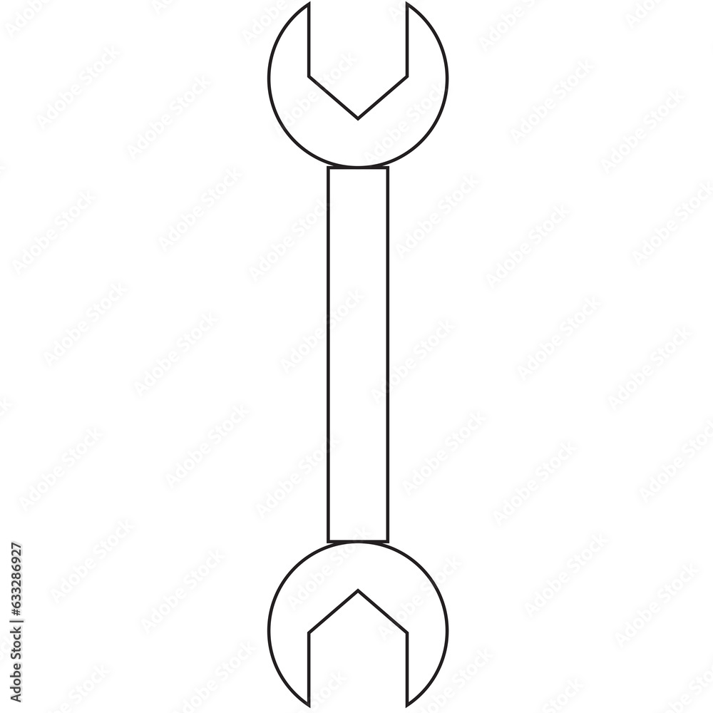Digital png illustration of mechanic key on transparent background Digital png illustration of mechanic key on transparent background