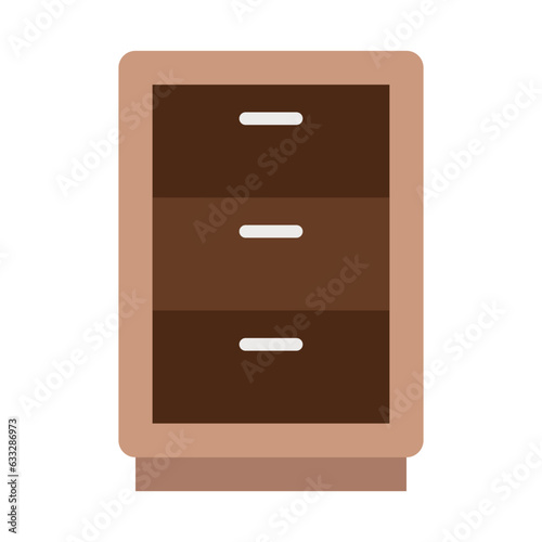 cabinet flat design icon