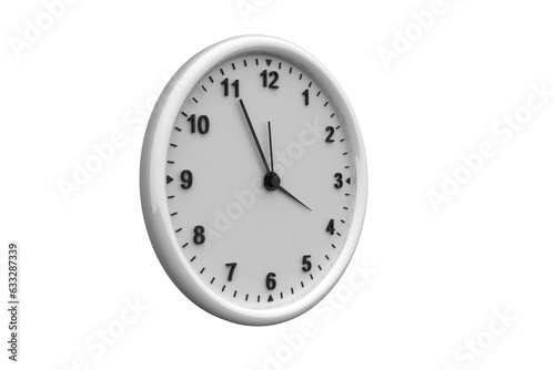 Digital png illustration of wall clock on transparent background