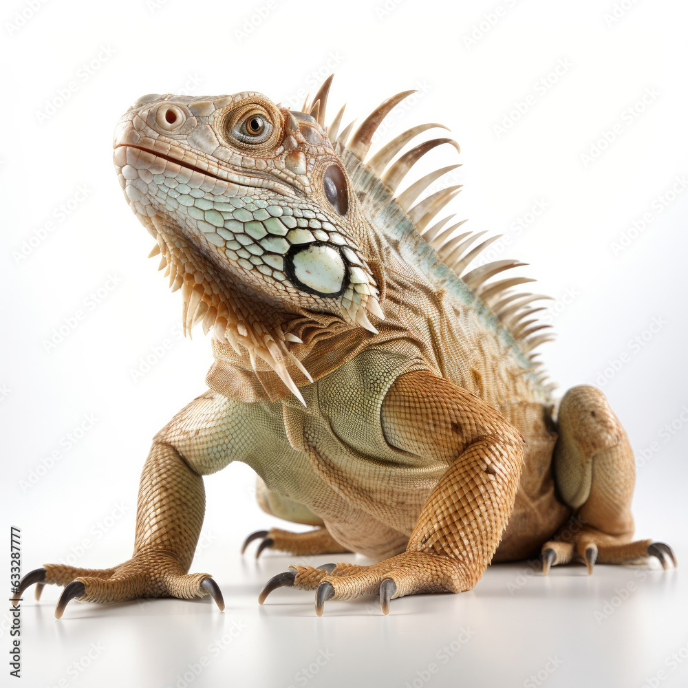 Obraz premium Studio shot of a Spanish flamenco dancer in action isolated on a pure white background.