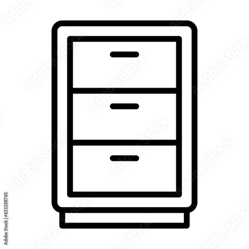 cabinet line icon