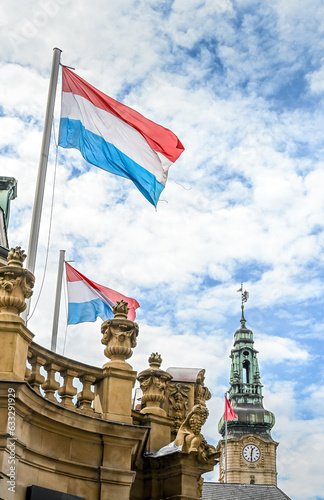 Grand duché Luxembourg drapeau photo