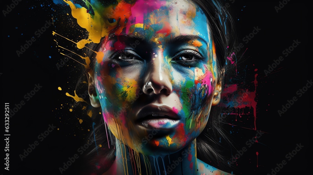 Color Splash Woman Portrait