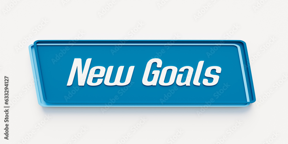 New Goals. Blue banner with the message, new goals. Change, business motivational, to do list, chance, determination, inspiration, new plans, checklist, mindset change, be ready. New Goals. Blue banner with the message, new goals. Change, business motivational, to do list, chance, determination, inspiration, new plans, checklist, mindset change, be ready.
