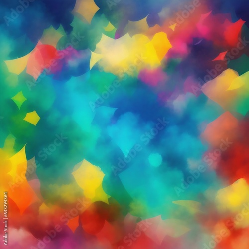 Fond multi couleurs en peinture aquarelle