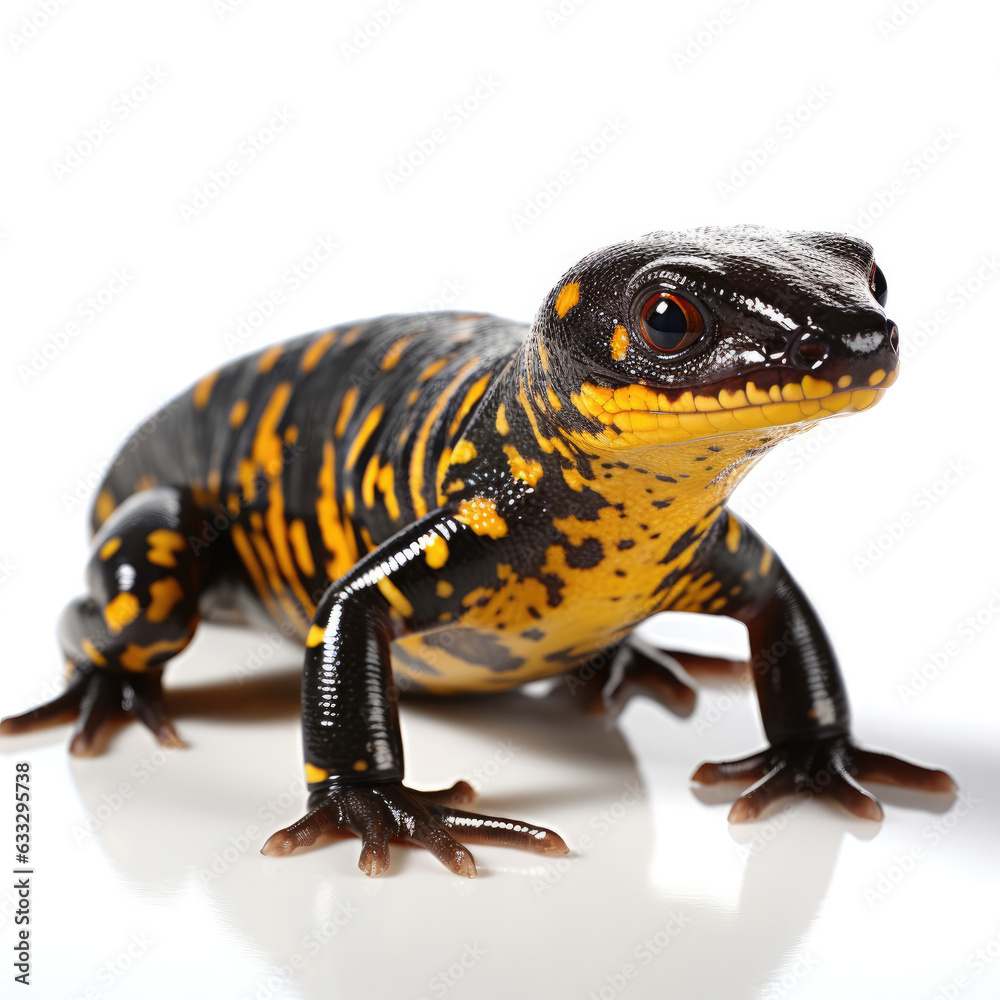Fototapeta premium Studio shot of an Azerbaijani mugham singer with traditional instrument.