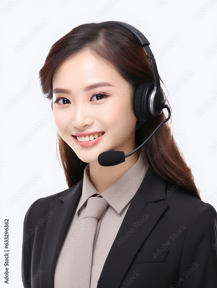 Call center employee / Customer service representative 04 (Female / Asian Heritage) Call center employee / Customer service representative 04 (Female / Asian Heritage)