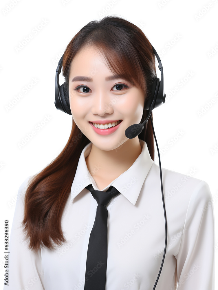 Call center employee / Customer service representative 06 (Female / Asian Heritage) Call center employee / Customer service representative 06 (Female / Asian Heritage)