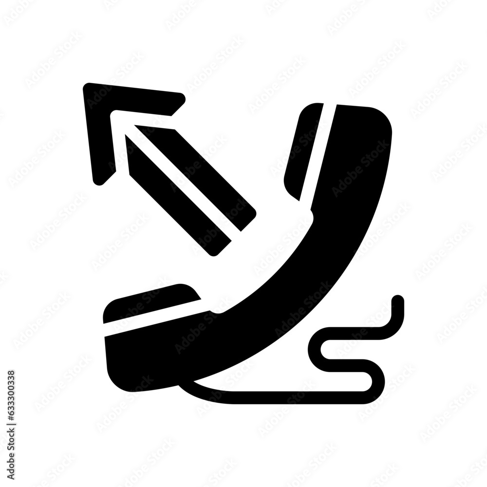 outgoing call glyph icon outgoing call glyph icon