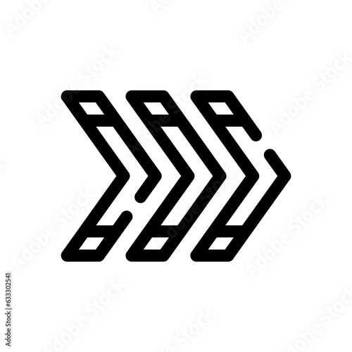 fast forward line icon