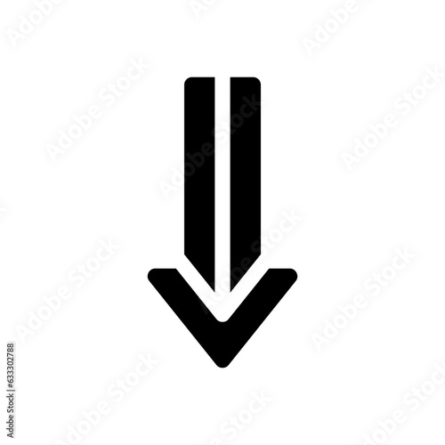 down glyph icon