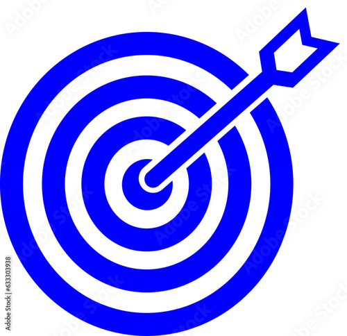 Target icon in trendy line style design. Vector graphic illustration. Target symbol for website, logo, app and ui design. Replaceable vector design.