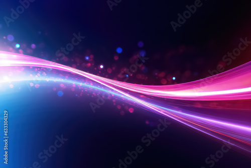 Abstract Multi Colored waves on dark Background