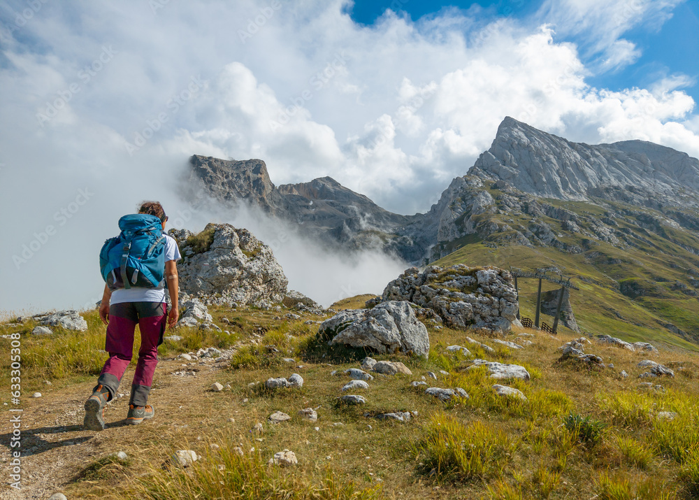 Appennini mountains, Italy - The mountain summit of central Italy, Abruzzo region, above 2500 meters