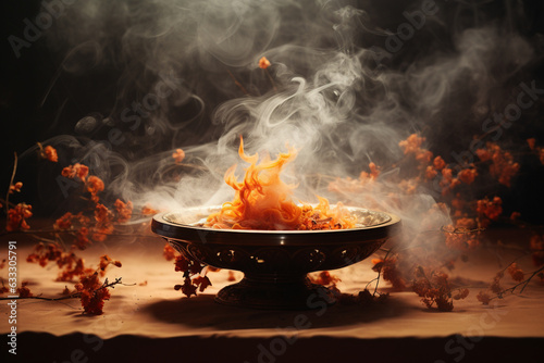 Wallpaper Mural light incense smoke  Torontodigital.ca