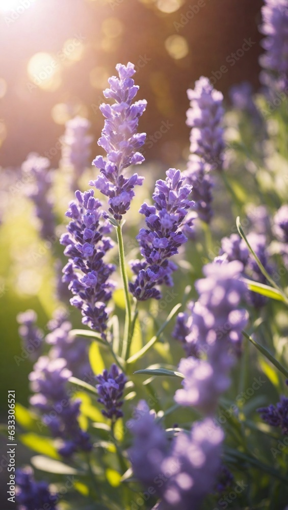 Spring background in nature with lavender flowers Spring background in nature with lavender flowers
