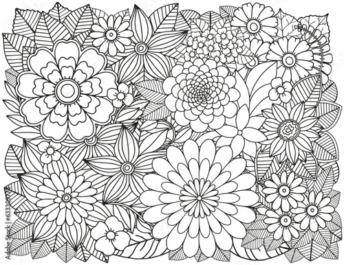 Coloring for children and adults. Nice activity to relieve stress.